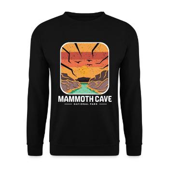 Nationalpark Mammoth Cave Kentucky Souvenir Höhle - Unisex Pullover - Schwarz - Vorne - Alina (178cm) & Michal (187cm)