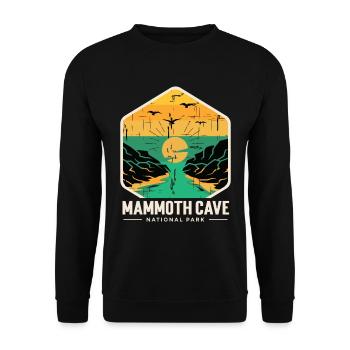 Nationalpark Souvenir Mammoth Cave Kentucky Souven - Unisex Pullover - Schwarz - Vorne - Alina (178cm) & Michal (187cm)