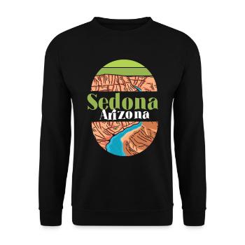 Arizona Sedona National Park Canyon Camping - Sweat-shirt Unisexe - noir - Devant - Alina (178cm) & Michal (187cm)