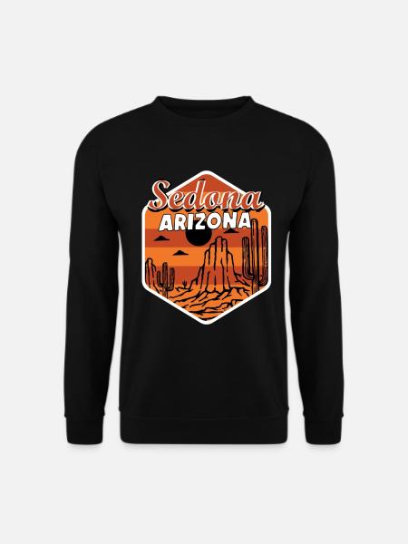 Nationalpark Sedona Arizona Canyon Camping Kaktus - Unisex Pullover - Schwarz