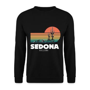 Sedona Arizona Cactus Canyon National Park Camping - Sweat-shirt Unisexe - noir - Devant - Alina (178cm) & Michal (187cm)