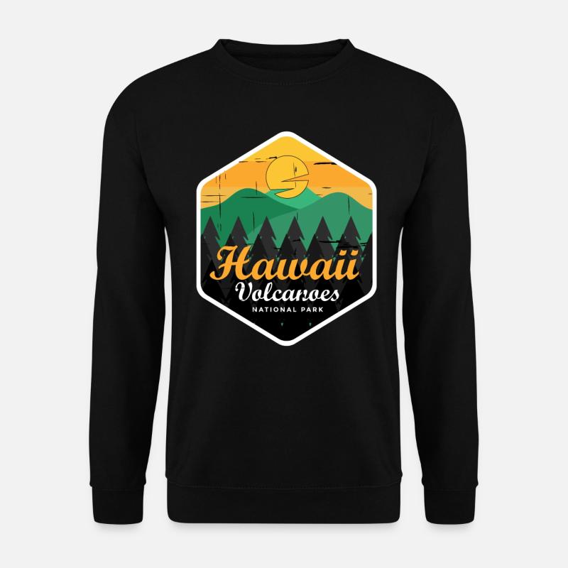 Hawaii Volcanoes Nationalpark Souvenir - Unisex Pullover - Schwarz