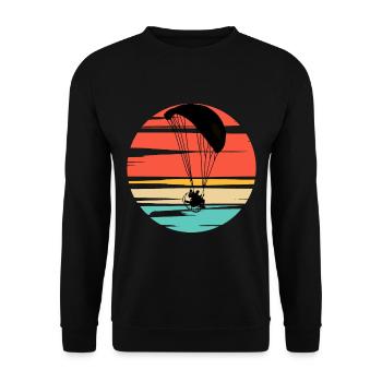 Parapente motorisé Parapente Sunset - Sweat-shirt Unisexe - noir - Devant - Alina (178cm) & Michal (187cm)