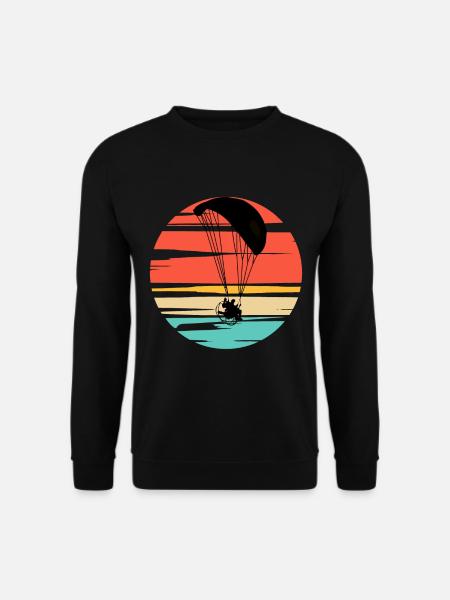 Parapente motorisé Parapente Sunset - Sweat-shirt Unisexe - noir