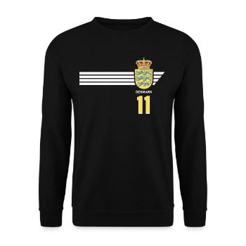 Danemark Football Armoiries danoises Drapeau Dynamite - Sweat-shirt Unisexe - noir - Devant - Alina (178cm) & Michal (187cm)