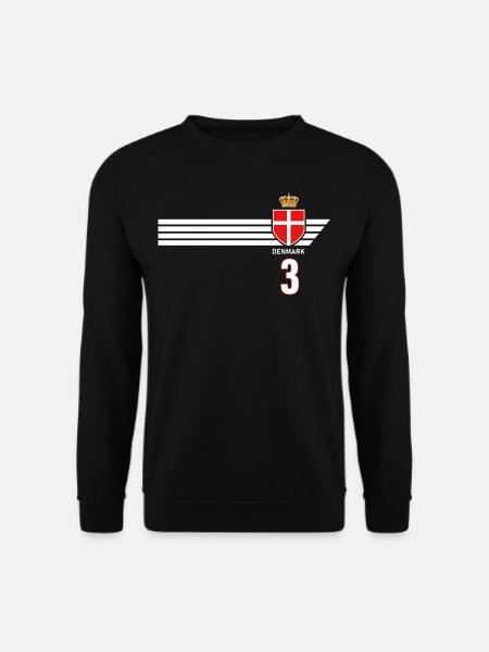 Dänemark Fussball Dänisches Wappen Flagge Dynamit - Unisex Pullover - Schwarz
