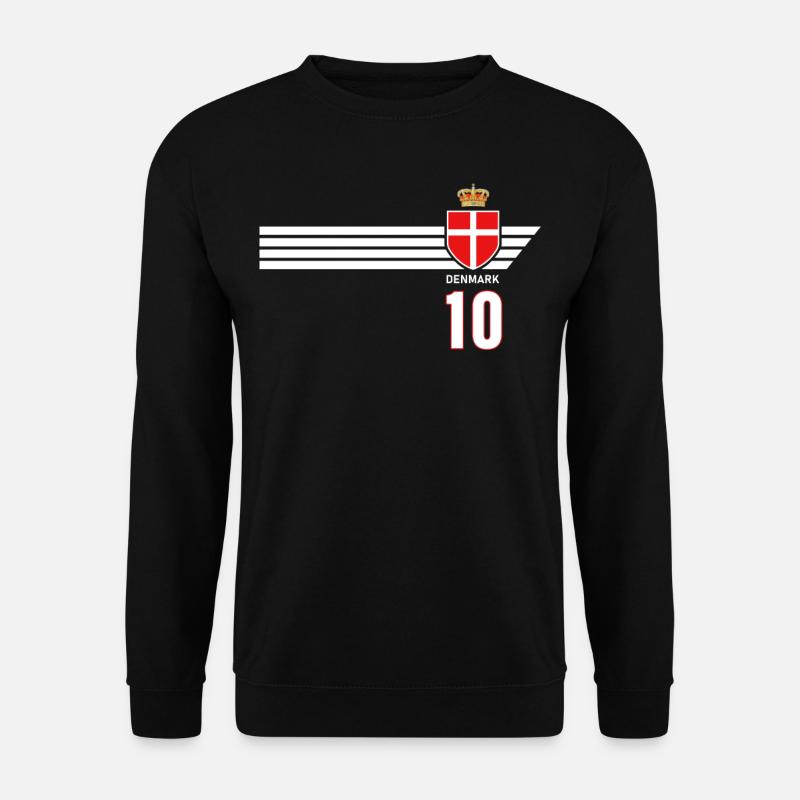 Dänemark Fussball Dänisches Wappen Flagge Dynamit - Unisex Pullover - Schwarz