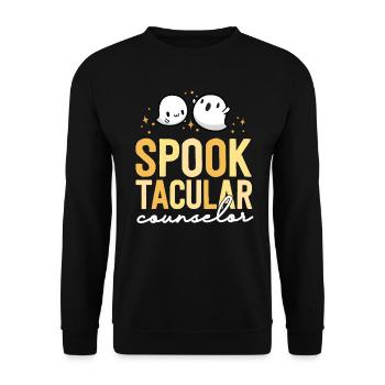 School Counselor Halloween Matching Teacher Crew - Unisex Sweatshirt - black - Front - Alina (178cm) & Michal (187cm)