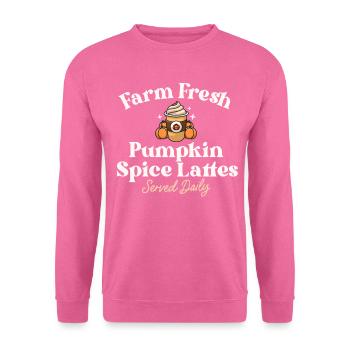 Farm Fresh Pumpkin Spice Latte PSL Retro Fall - Unisex Sweatshirt - pink - Front