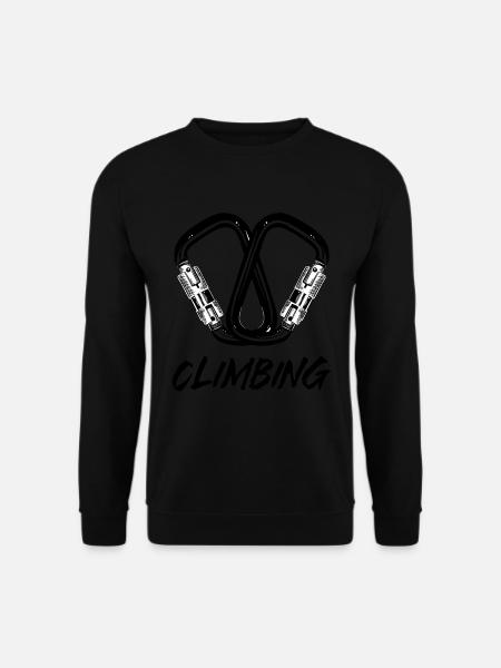 Escalade Alpinisme Alpinisme Mousqueton Alpin - Sweat-shirt Unisexe - noir