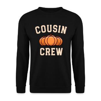 Cousin Crew Matching Family Halloween Outfit Cute - Unisex Sweatshirt - black - Front - Alina (178cm) & Michal (187cm)