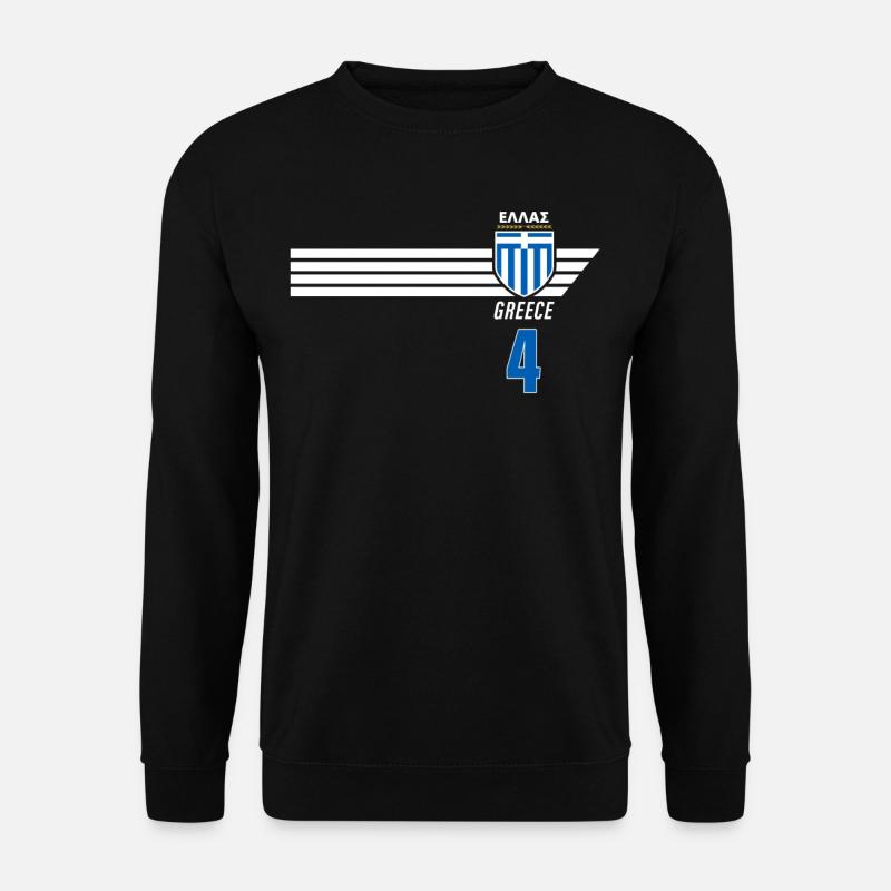 Grèce Hellas Grèce Football grec - Sweat-shirt Unisexe - noir