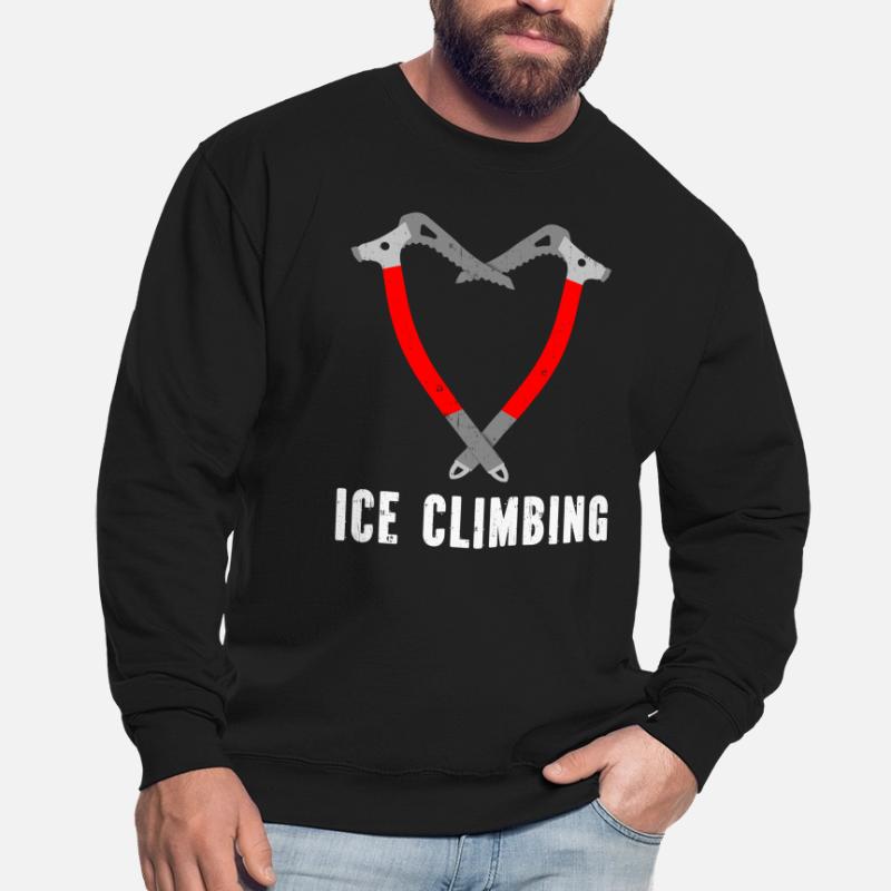 Ich Liebe Eisklettern Eiskletterer Eispickel Unisex Pullover
