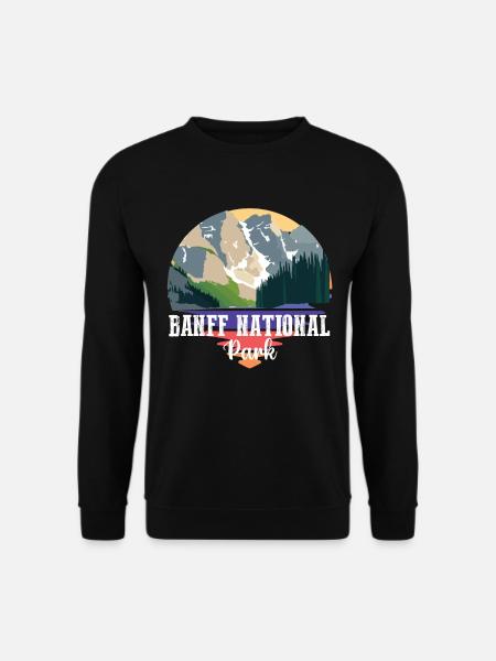 Banff Alberta Canada Campground Lake Louise Nati - Unisex Sweatshirt - black