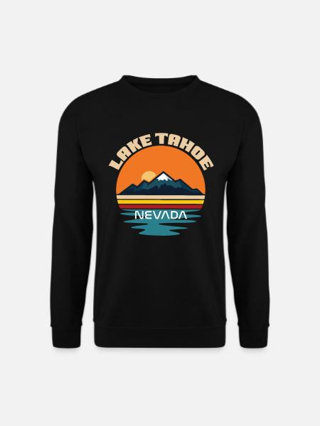 Lake Tahoe Wildlife Camping Wandern Naturberge - Unisex Pullover - Schwarz