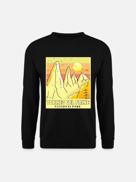 Patagonien Chile Torres del Paine Nationalpark Eis - Unisex Pullover - Schwarz