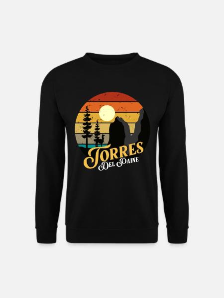 Nationalpark Torres del Paine Patagonien Chile Eis - Unisex Pullover - Schwarz
