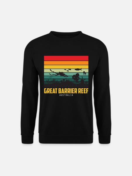 Coral Reef Australia Great Barrier Reef Dykking - Genser unisex - svart