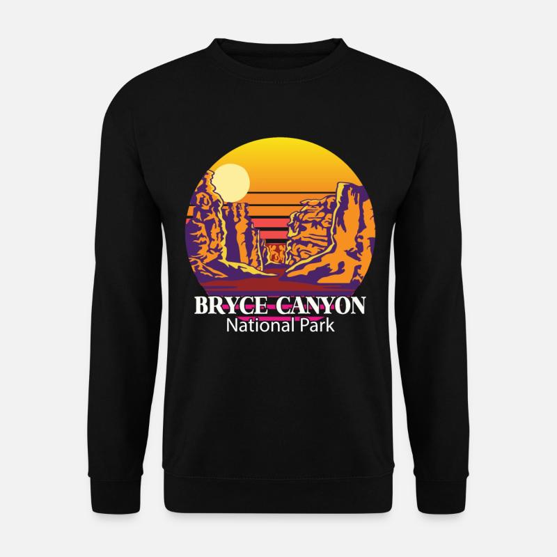 Bryce Canyon Souvenir National Park Rocks Utah Cam - Unisex Pullover - Schwarz
