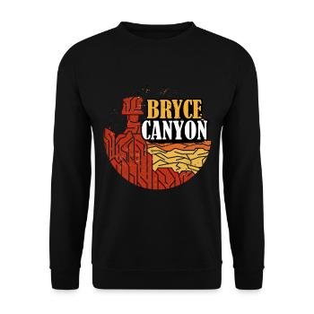 Bryce Canyon Utah National Park Randonnée souvenir - Sweat-shirt Unisexe - noir - Devant - Alina (178cm) & Michal (187cm)