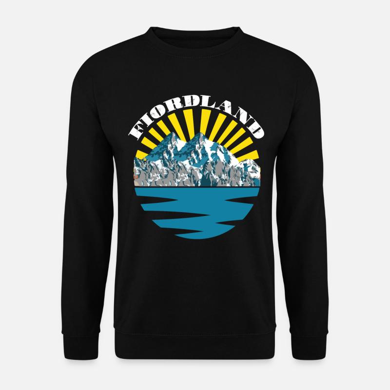 Nationalpark Fiordland Neuseeland Touristenwanderu - Unisex Pullover - Schwarz