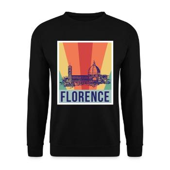 Florence Cathedral Italy Dome Tuscany Italyi - Unisex Sweatshirt - black - Front - Alina (178cm) & Michal (187cm)