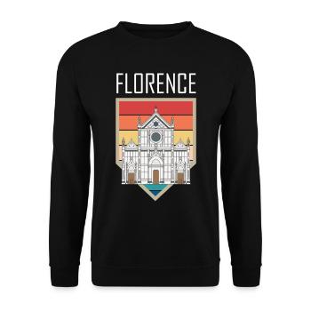 Florence Dome Tuscany Cathedral Italian Zuh - Unisex Sweatshirt - black - Front - Alina (178cm) & Michal (187cm)