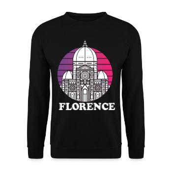 Florence Italian Home Dome Tuscany Cathedral Itali - Unisex Sweatshirt - black - Front - Alina (178cm) & Michal (187cm)