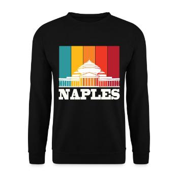 Southern Italy Naples Italian Home Holidays on - Unisex Sweatshirt - black - Front - Alina (178cm) & Michal (187cm)