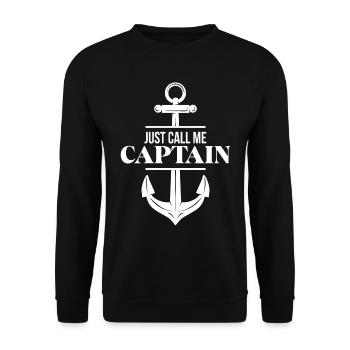 Capitaine d’ancre Souvenir de la mer du Nord - Sweat-shirt Unisexe - noir - Devant - Alina (178cm) & Michal (187cm)