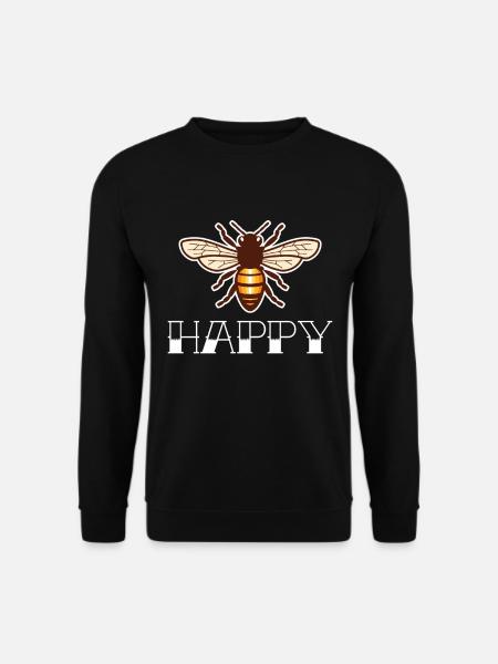 Happy Bee Honey Queen Bee Beekeeper Honey Bee - Sweat-shirt Unisexe - noir