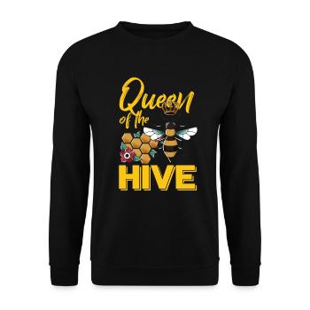 Queen Bee Beekeeper Honey Bee Beekeeping Bienenliebh - Unisex Sweatshirt - black - Front - Alina (178cm) & Michal (187cm)