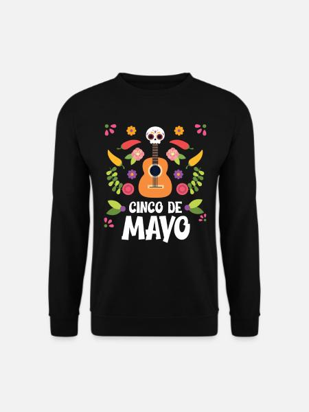 Cinco de Mayo Violon Crâne Mexique Fête Nationale Mex - Sweat-shirt Unisexe - noir