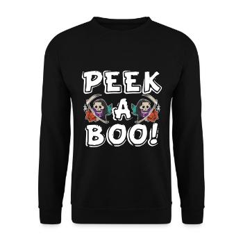 Candy Pumpkin Halloween Party Nightmare Witch Be - Unisex Sweatshirt - black - Front - Alina (178cm) & Michal (187cm)