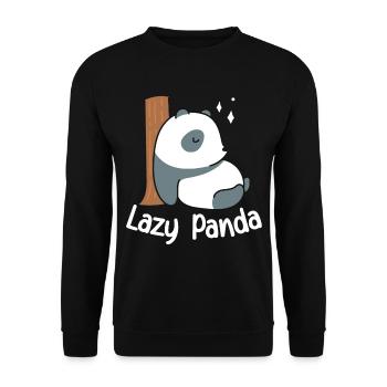 Dear Panda Cute Pandas Animal Lovers Bamboo - Unisex Sweatshirt - black - Front - Alina (178cm) & Michal (187cm)