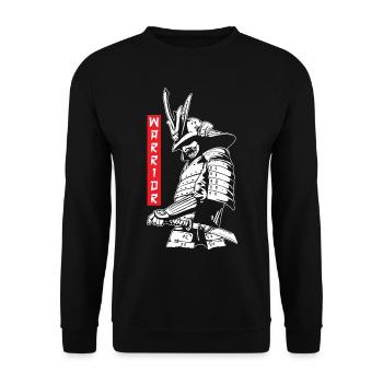 Warrior Samurai Japanese Ninja Bloodstain Katana S - Unisex Sweatshirt - black - Front - Alina (178cm) & Michal (187cm)