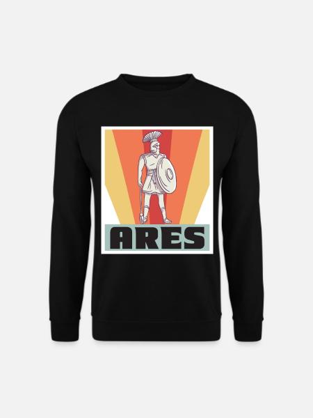 Ares Griechenland Gott Griechische Mythologie Anti - Unisex Pullover - Schwarz