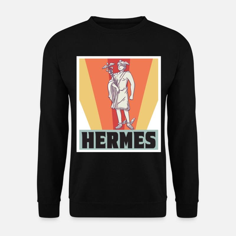 Hermès Grèce Dieu Mythologie grecque - Sweat-shirt Unisexe - noir