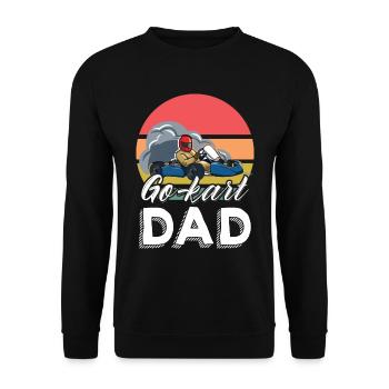 Go-Kart Wife Racing Lap Race Speed Racetrack - Unisex Sweatshirt - black - Front - Alina (178cm) & Michal (187cm)