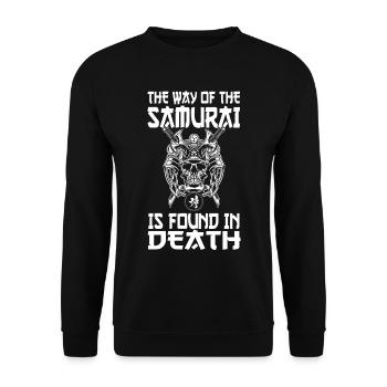 Samurai Lifestyle Guerrier Japonais Ninja Heavy - Sweat-shirt Unisexe - noir - Devant - Alina (178cm) & Michal (187cm)