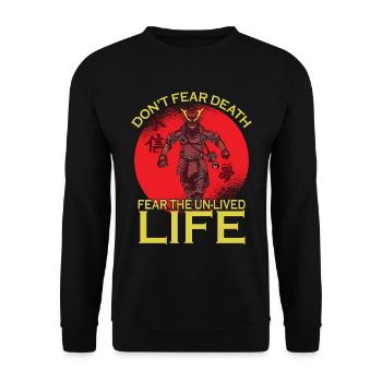 Les samouraïs craignent le guerrier japonais ninja suédois - Sweat-shirt Unisexe - noir - Devant - Alina (178cm) & Michal (187cm)