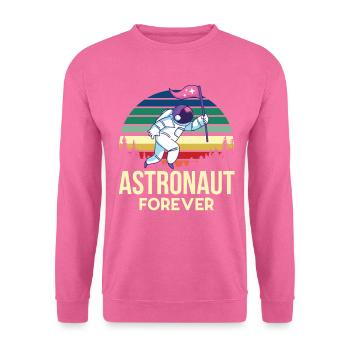 Astronaute de l’espace Rétro planète système solaire Gal - Sweat-shirt Unisexe - rose - Devant
