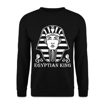 Sphinx égyptien égyptologue Anubis Pyramides Aegy - Sweat-shirt Unisexe - noir - Devant - Alina (178cm) & Michal (187cm)