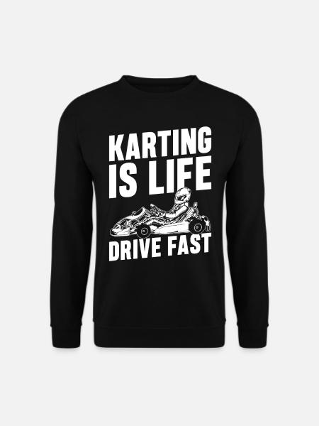 Kart Life Racing Go-Kart Racer Go-Kart Racing - Unisex sweater - sort