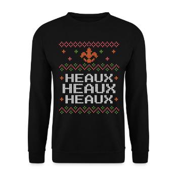 Hässliche Cajun Weihnachten Weihnachten New Orleans Southern - Unisex Pullover - Schwarz - Vorne - Alina (178cm) & Michal (187cm)