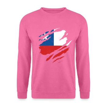 DRAPEAU CHILIEN AMÉRIQUE DU SUD CHILI - Sweat-shirt Unisexe - rose - Devant