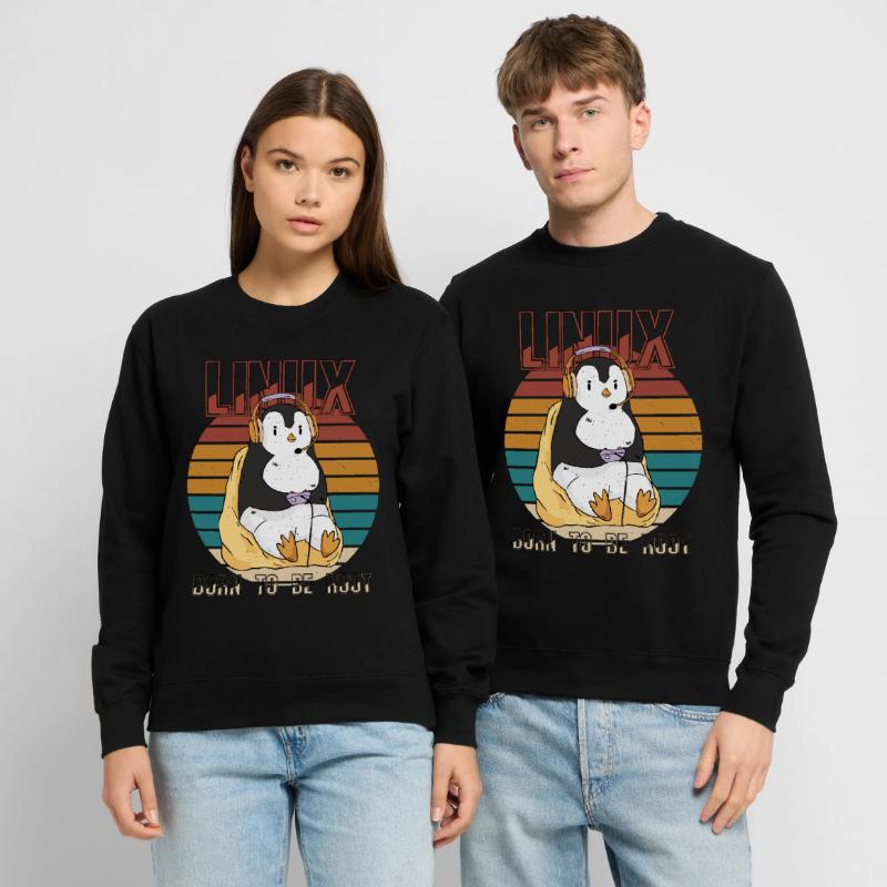 Linux Gamer Root Party Cool Penguin Nerd Programs Unisex Sweatshirt