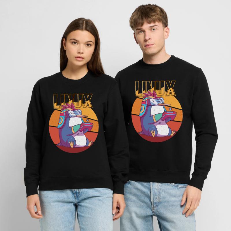 Gamer Linux Root Cool Penguin Nerd Game Programmer Unisex Sweatshirt
