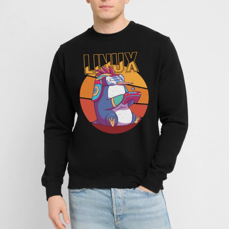 Gamer Linux Root Cool Penguin Nerd Game Programmer Unisex Sweatshirt