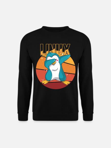 Geek Linux Root Party Penguin Nerd Programmeur Comp - Sweat-shirt Unisexe - noir